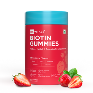 HK Vitals Biotin Gummies by HealthKart (Enriched with Zinc, Vitamin C, E and Vitamin A)